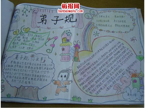 简单的弟子规手抄报 简单的弟子规手抄报