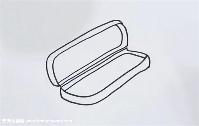 铅笔盒简笔画
