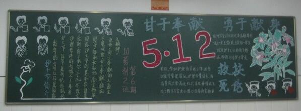 5.12护士节黑板报